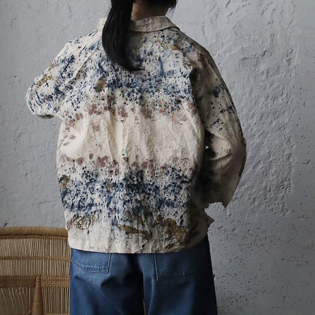 Funatabi atelier jacket (botanical dye bluemix)