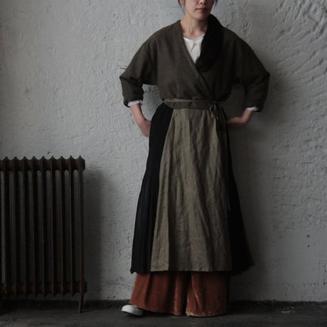 Tabrik cache-coeur dress (khaki)  