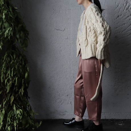 NOTA  satin pants (beige pink)