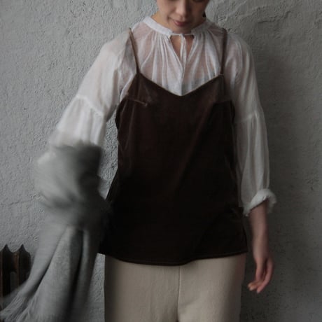 Tabrik velor camisole (khaki)