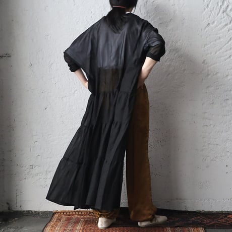 Tabrik  tiered dress (black)
