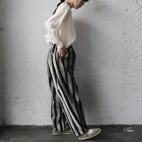 .less stripe cocoon pants