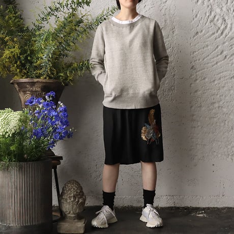 TOWAVASE Aile silk short pants (black)