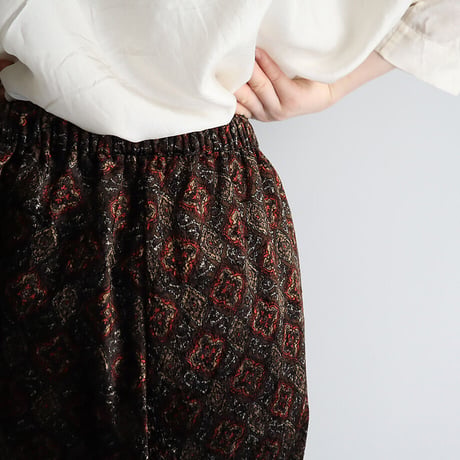 .less velvet tapered pants (brown)