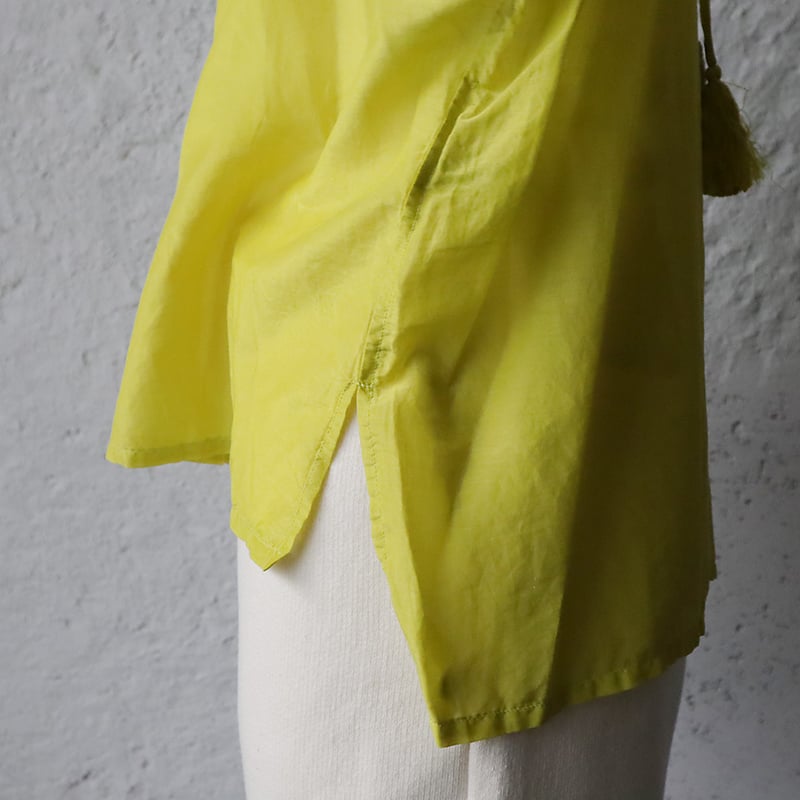 Tabrik silkcotton pullover (limegreen) | nii-B
