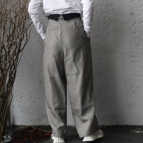 .less linen wrap pants (gray)