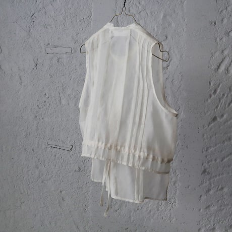 Tabrik  organdy  gilet (ivory)
