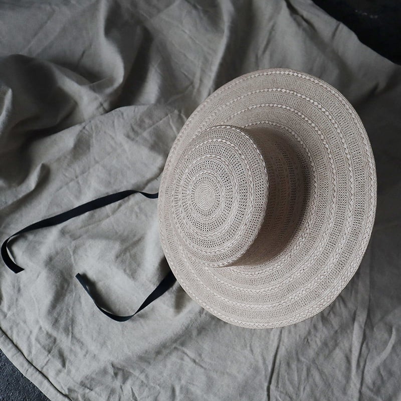 Mia Hat & Accessory lace canotier ( natural) |