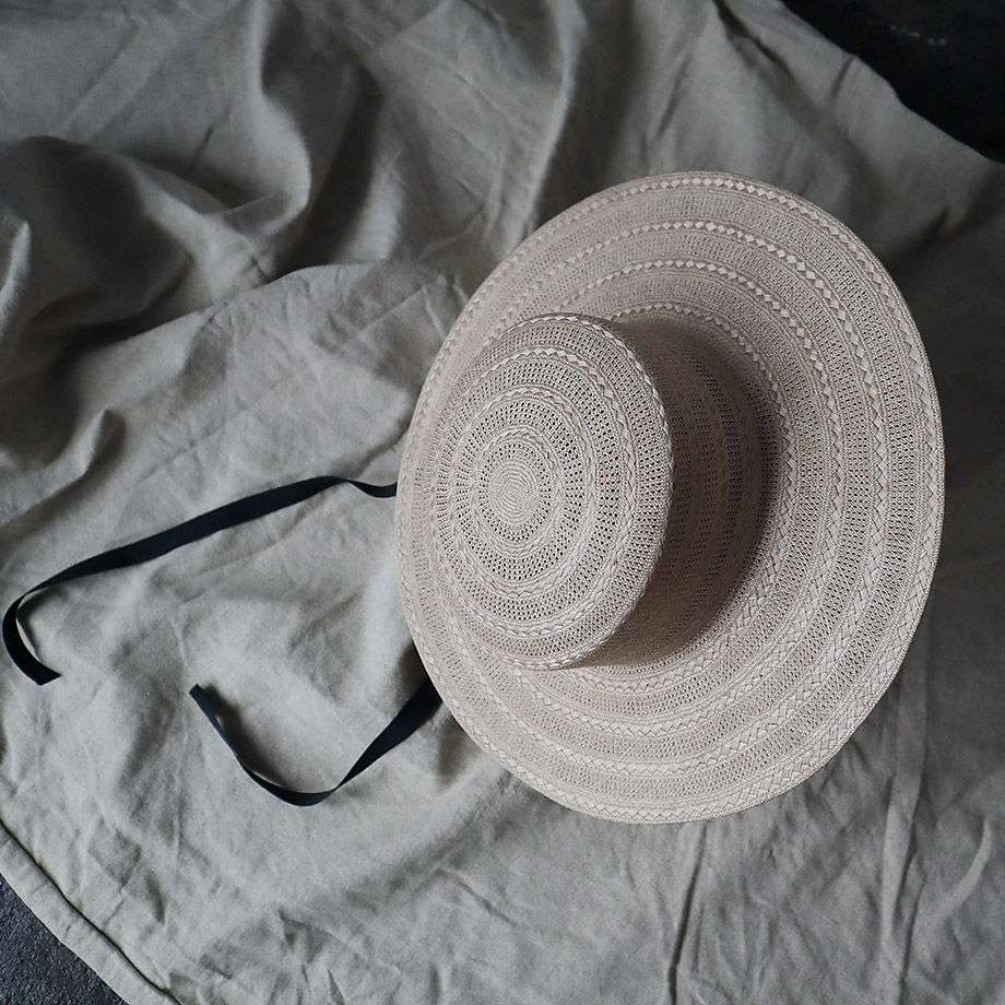 Mia Hat & Accessory lace canotier ( natural) |