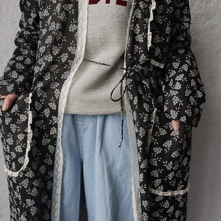 TOWAVASE french komon robe (black) | nii-B | WE