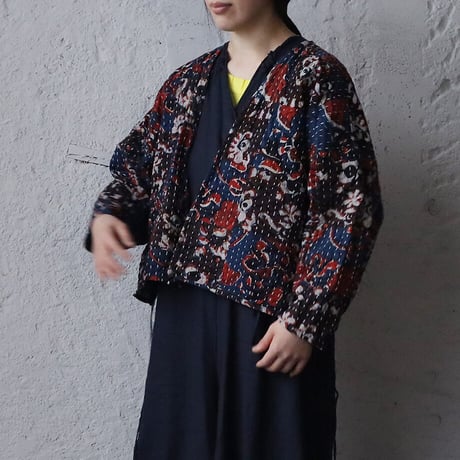 saruche gudri short jacket (red mix)
