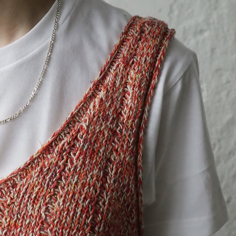 Tabrik knit vest (orangemix)