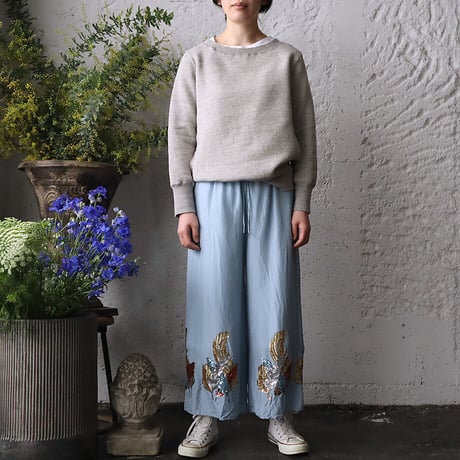 TOWAVASE Aile silk pants (blue)