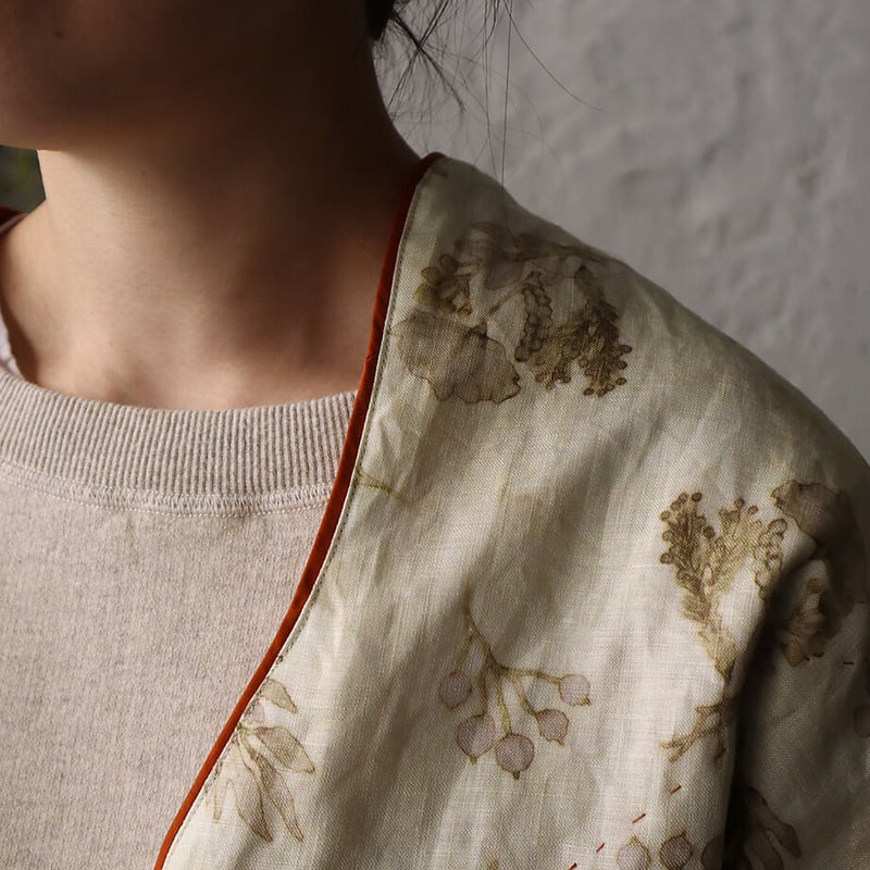 【極美品】TOWAVASE Frais linen jacket (multi) TOWAVASE Frais linen jacket (multi) | nii-B | W