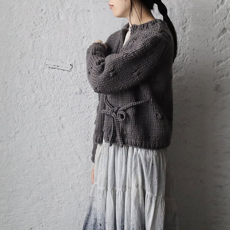TOWAVASE Ruban cardigan (gray) | nii-B | WEBSHOP