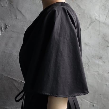 .less draped sleeve dress