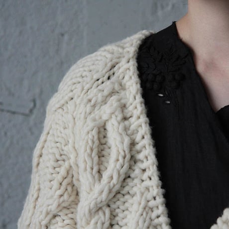 TOWAVASE Pétit dejeuner pécheur cardigan (ivory)