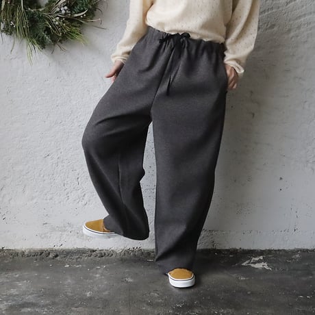 NOUVELLES DU PARADIS woollike pants (charcoal)