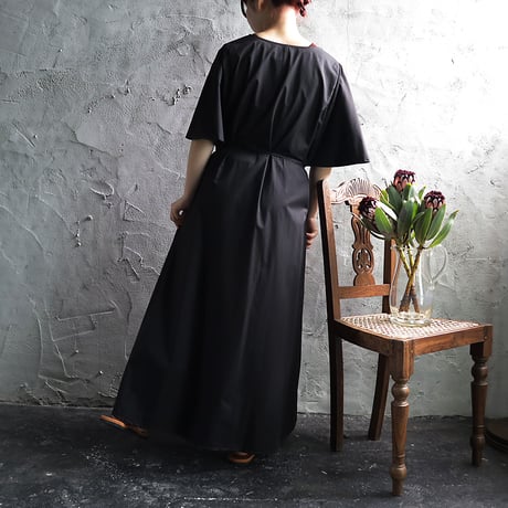 .less draped sleeve dress