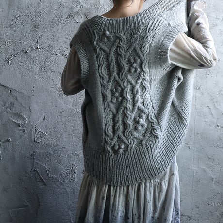 chiihao x nii-B  loose vest (gray)