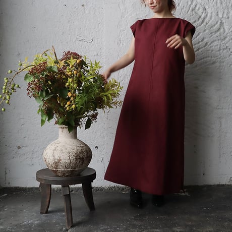 NOTA shoulder dress (bordeaux)
