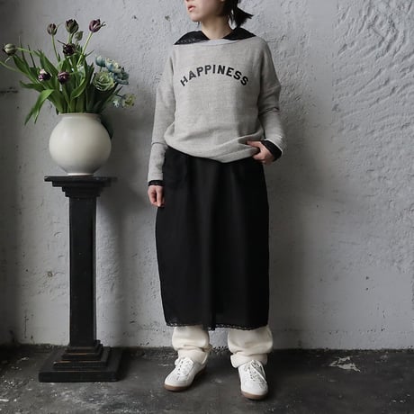 R&D.M.Co- LOGO drop shoulder sweat (HAPPINESS)