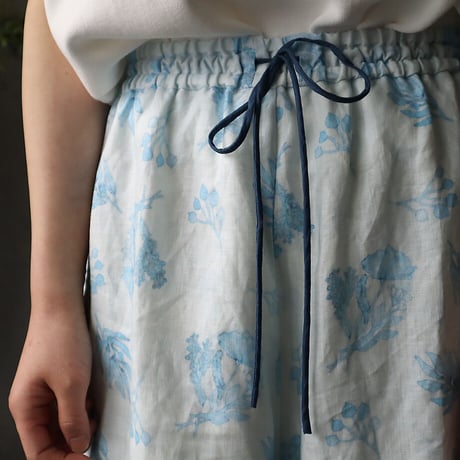 TOWAVASE Frais linen pants (blue)