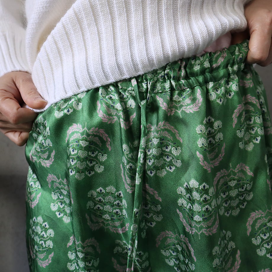 TOWAVASE sarasa silk pants charlotte (mossgreen