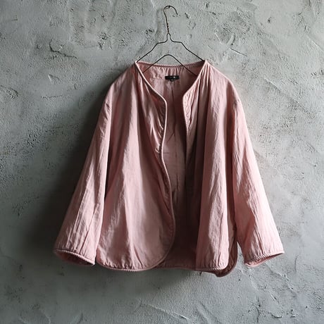 R&D.M.Co- GARMENT DYE trimming jacket (pink)