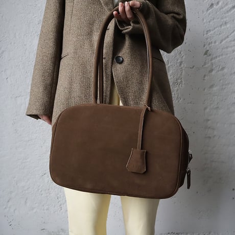 ànuke ecoleather boston bag (brown) | nii-B |
