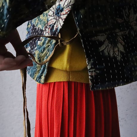 saruche gudri short jacket (green mix)