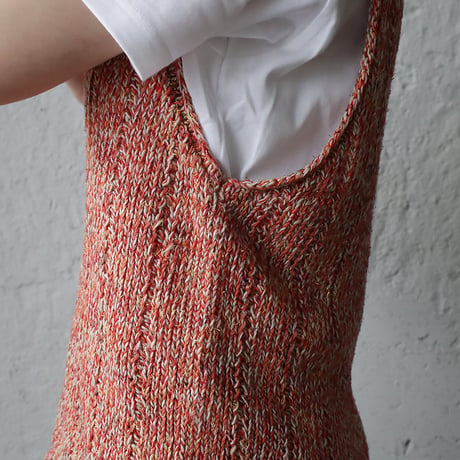 Tabrik knit vest (orangemix)
