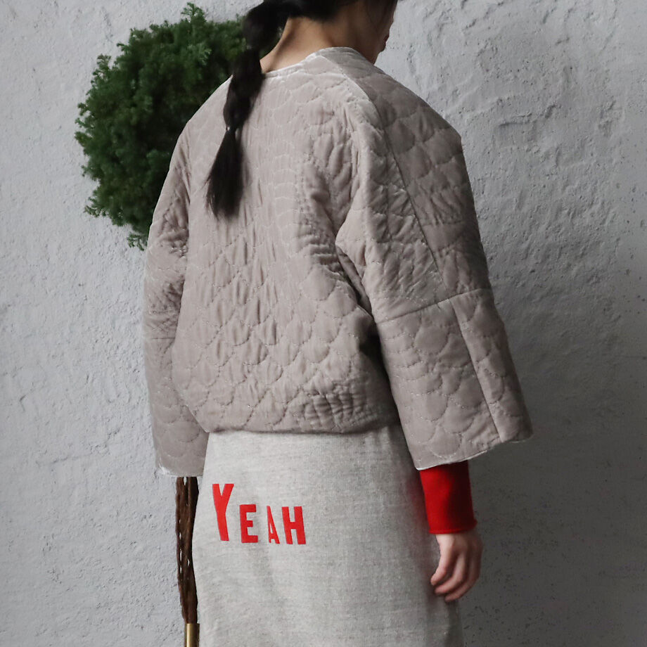 towavaseトワヴァーズキルトボレロ ベルベットグレー希少 towavaseトワヴァーズキルトボレロ ベルベットグレー希少 TOWAVASE