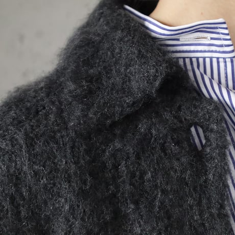 ànuke brashed knit jacket (charcoal)