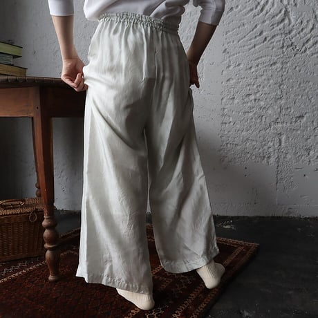 TOWAVASE sarasa silk pants (ivory)