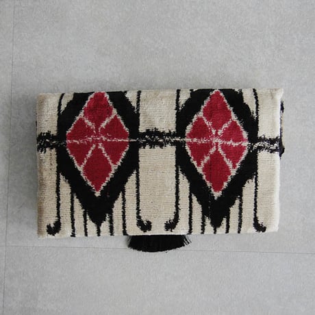 silk velvet clutch bag white