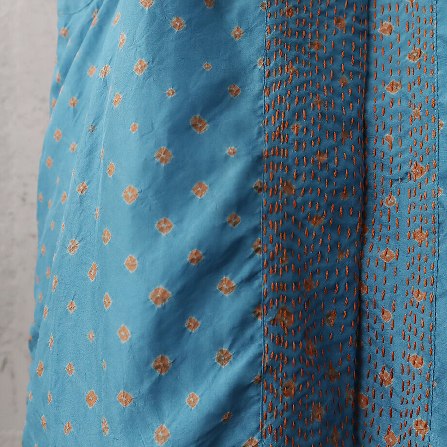 TOWAVASE silk robe Bonbon (blue) | nii-B | WEBSHOP