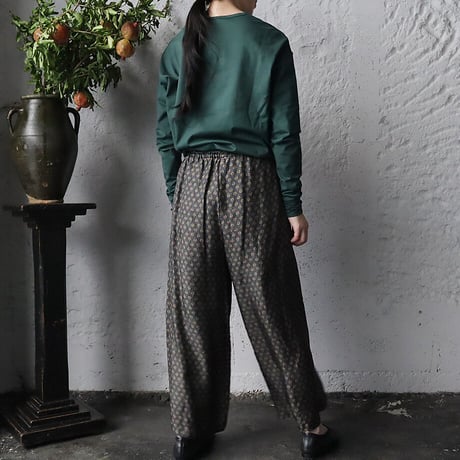 TOWAVASE sarasa silk pants Leo (black)