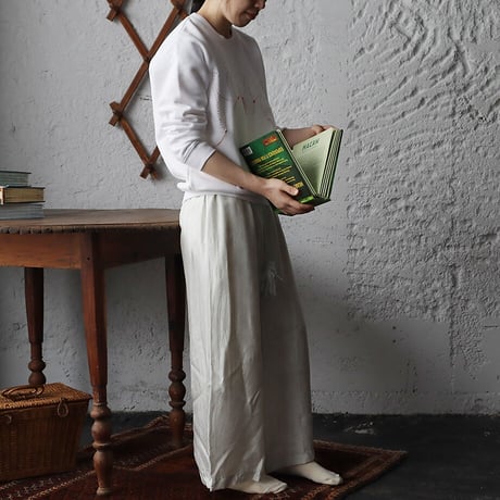 TOWAVASE sarasa silk pants (ivory)