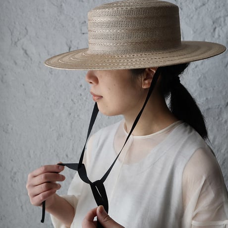 Mia Hat & Accessory lace canotier ( natural)