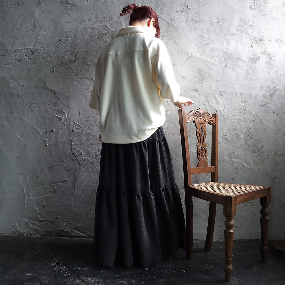 ànuke pile polo tops (ivory) | nii-B | WEBSHOP