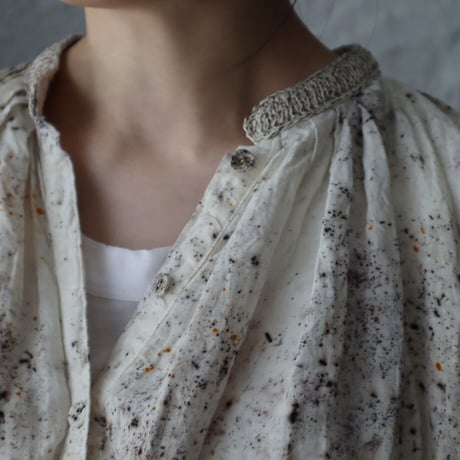 Tabrik linen puff blouse (zakuro-logewood)