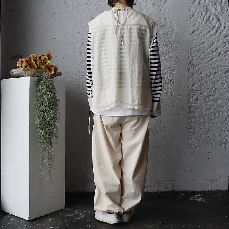 トップス TOWAVASE Leavers tablier ivory 2025 トップス TOWAVASE Leavers tablier ivory 2025 トップス TOWAVASE