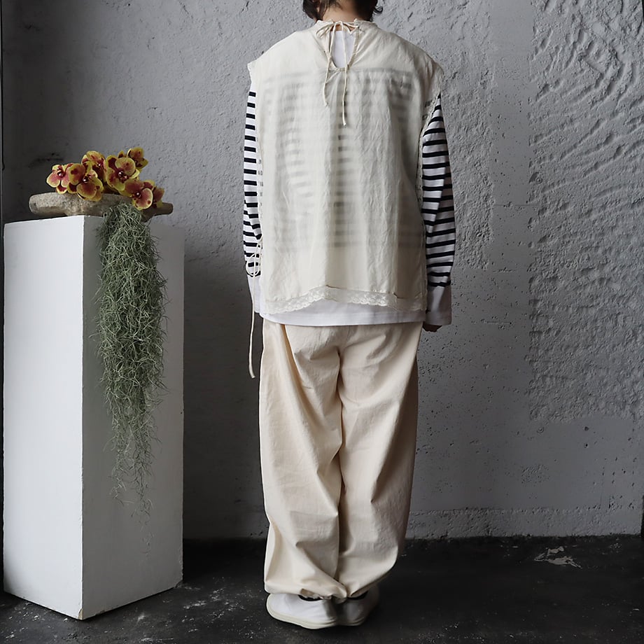 TOWAVASE タブリエ　　Leavers アイボリー TOWAVASE Leavers tablier (ivory) | nii-B | WEBSHOP