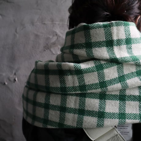R&D.M.Co-  wool blanket  (green/blue)