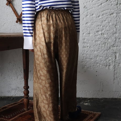 TOWAVASE sarasa silk pants (camel)