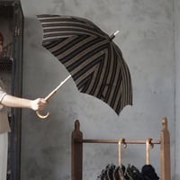 Tabrik parasol (black x beige stripe) | nii-B |
