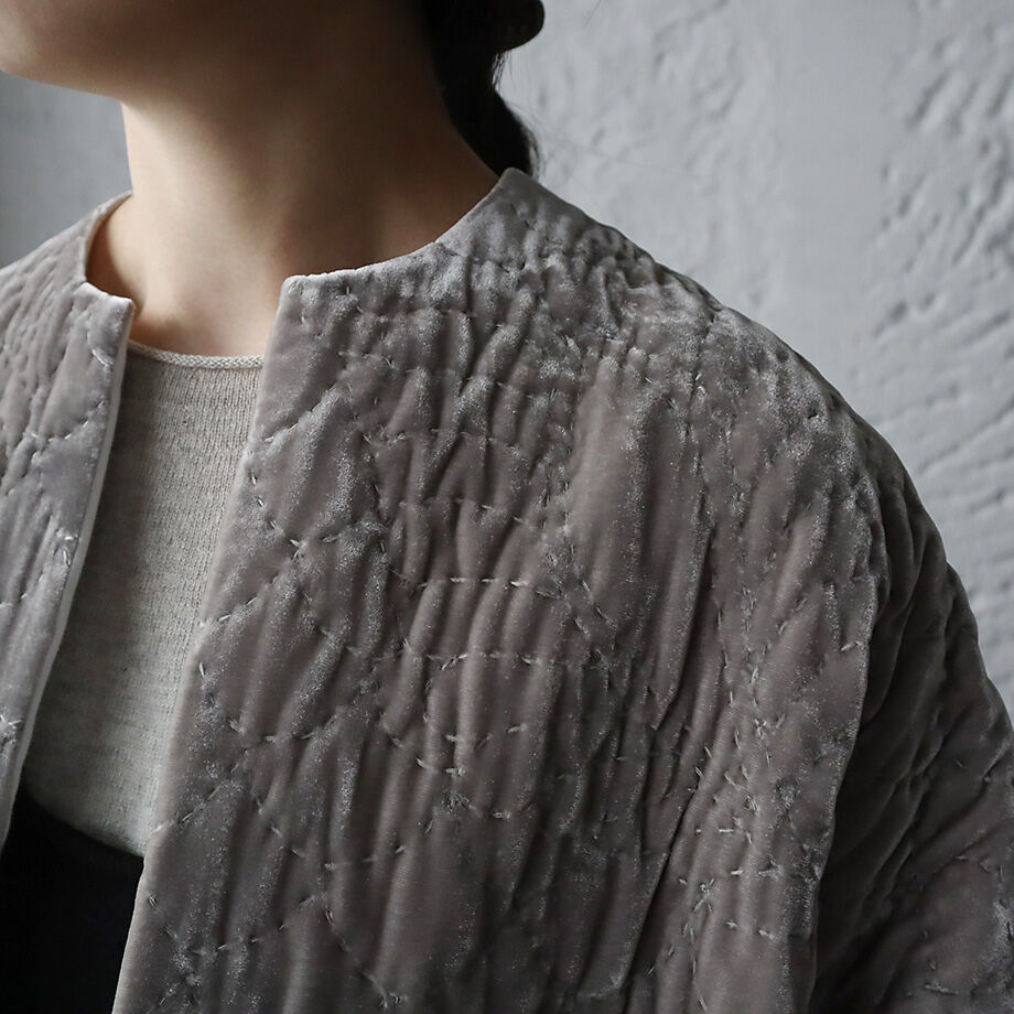 レア TOWAVASE silk quilt robe beige FDE32F95-E86A-4F98-B541-