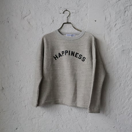 R&D.M.Co- LOGO drop shoulder sweat (HAPPINESS)
