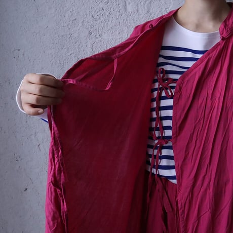 saruche chinese  kurta long  shirt (pink)